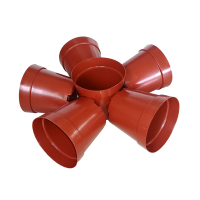 Potes plásticos redondos rojos del cuarto de niños de las macetas para cultivar un huerto un pote