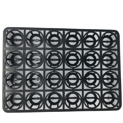 24 Cavities Dimpled Plastic Seedling Tray ODM 75mm Flower Seed Starter Pots