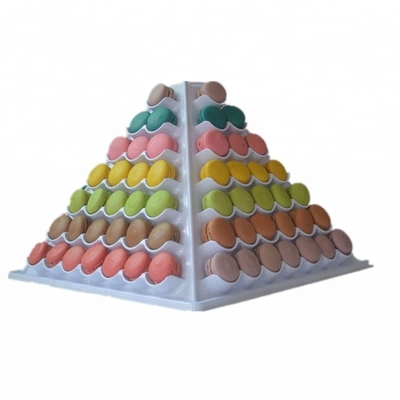 Macaron plástico los 31cm alto multifuncional que empaqueta el soporte francés de Macarons