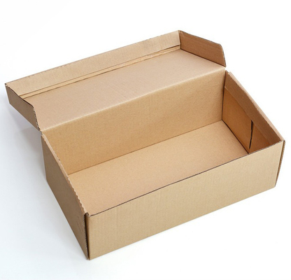 20pcs ligero Brown plegable acanaló la caja de envío plana de empaquetado de papel