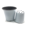 Trasplante fácil cilíndrico de 0.5L Mini White Plastic Flower Pots