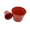 Potes plásticos redondos rojos del cuarto de niños de las macetas para cultivar un huerto un pote