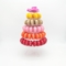 Torre plástica de la torta de Macaron de 4 historias reciclable