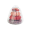 4 disponibles acodan Macaron plástico que empaqueta a Mini Macaron Tower With Handle