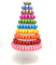 Plástico apilable Macaron de 10 capas que empaqueta la torre de Macaron del árbol de navidad del PVC de 0.8m m