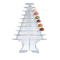 soporte de exhibición negro claro del macaron de la torre de la pirámide del macaron de 10 gradas