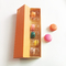 Caja de regalo del papel de Macaron de la cartulina del sellado de oro que empaqueta 6pcs con la tapa