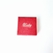Caja de regalo de Logo Embossed Rigid Hexagon Paper que empaqueta aduana roja de la caja de regalo de la joyería