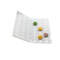 3x8 plegable 24pcs Macaron plástico que empaqueta el ANIMAL DOMÉSTICO del PVC de Clam Shell Tray Clear