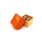 Capa ULTRAVIOLETA reciclable de empaquetado anaranjada preciosa 2pcs de la caja de Macaron del papel de Kraft