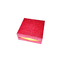 Caja de regalo de papel rígida del chocolate rojo que empaqueta 9Pcs con la categoría alimenticia interna clara plástica