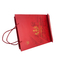 Bolsa de papel rígida de lujo roja de la caja de regalo que empaqueta a Logo For Tea Chocolate de encargo
