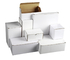 Caja de embalaje de recubrimiento blanco rectangular para cosméticos alimentarios con logotipo de impresión general