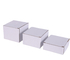 Caja de embalaje de recubrimiento blanco rectangular para cosméticos alimentarios con logotipo de impresión general