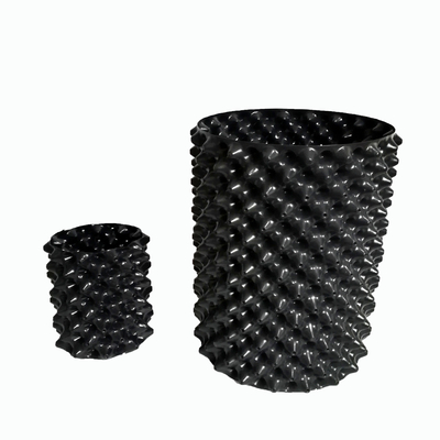 Alrededor del alto artículo del 15cm los potes plásticos del aire de 1,5 galones 0.7m m los PP ventilan los potes de la poda