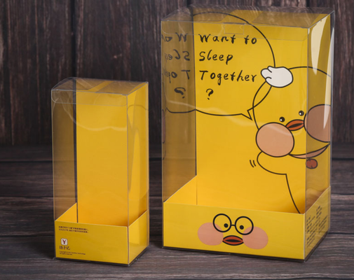 Caja de embalaje de PVC, caja de regalo transparente, caja de embalaje de PET plegable, caja de plástico de PP mate, personalización de lotes pequeños