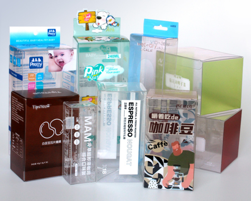 Caja de plástico de PVC más vendida, caja de plástico impresa a color de PET de grado alimenticio fabricante de ventas directas, caja de plástico para bebidas y perfumes, personalización disponible