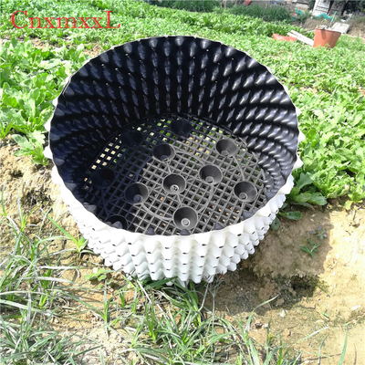 Cubos blancos de la poda del aire del invernadero de los potes del aire del plástico del HDPE del crecimiento 0.9m m de la raíz