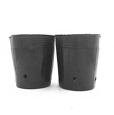 Potes de plástico cromados para semillas de orquídeas para cultivar macetas negras para invernaderos