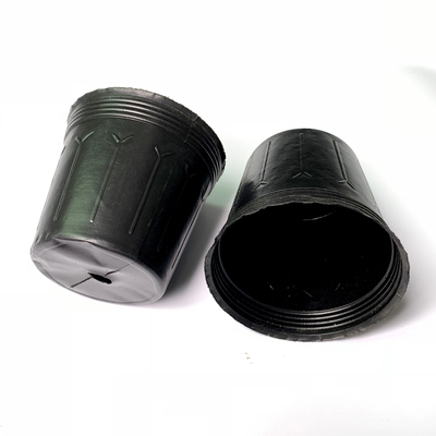 Invierno PE Negro Potes de plantas de 3 galones 23 cm de altura y profundidad Potes de vivero