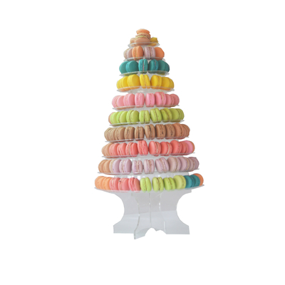 Embalaje de soporte de torre con acrílico mejor decoración de pastel