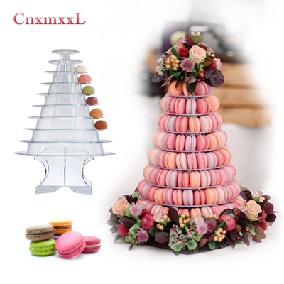 Embalaje de soporte de torre con acrílico mejor decoración de pastel