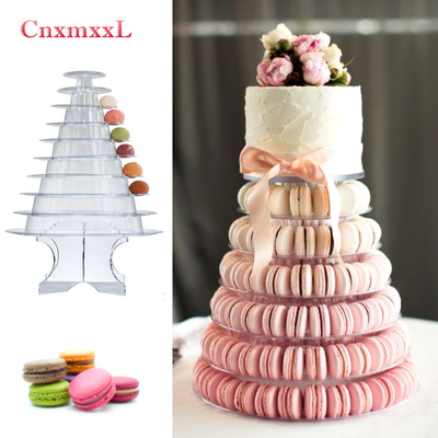 Embalaje de soporte de torre con acrílico mejor decoración de pastel
