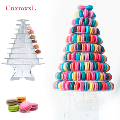 Embalaje de soporte de torre con acrílico mejor decoración de pastel