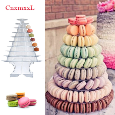 Embalaje de soporte de torre con acrílico mejor decoración de pastel