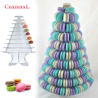 Super 10 Nivel Macaron Blister Torre de soporte de embalaje con acrílico