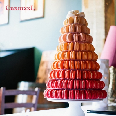 Super WOW 10 Tier Macaron Blister Torre de soporte de embalaje con acrílico