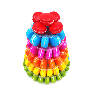 Estante de visualización de macarrones de plástico de 6 niveles de espesor 3-5 mm