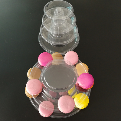 Estante de visualización de macarrones de plástico de 6 niveles de espesor 3-5 mm