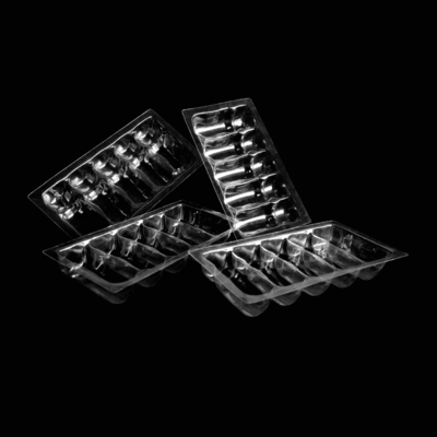 Embalaje de ampollas de plástico transparente en PVC PET PETG ESD