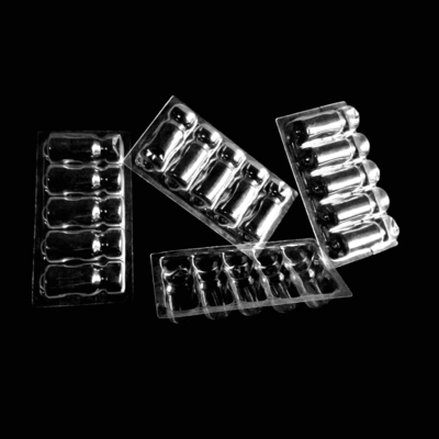 Embalaje de ampollas de plástico transparente en PVC PET PETG ESD