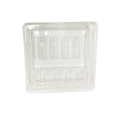 Envase para ampollas de plástico blanco Embalaje Envases para vial de vidrio de 10 ml Caja para ampollas de plástico