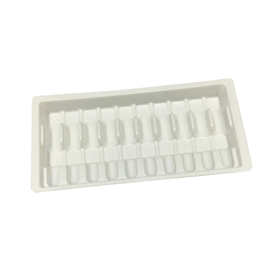 Envase para ampollas de plástico blanco Embalaje Envases para vial de vidrio de 10 ml Caja para ampollas de plástico