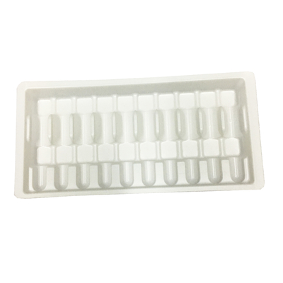 Envase para ampollas de plástico blanco Embalaje Envases para vial de vidrio de 10 ml Caja para ampollas de plástico