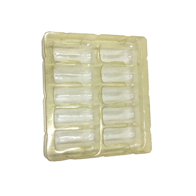 Envase para ampollas de plástico blanco Embalaje Envases para vial de vidrio de 10 ml Caja para ampollas de plástico