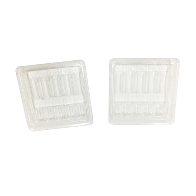 Clamshell Blister plástico 1 ml Ampola de inserción bandejas de embalaje de 100 mm de espesor