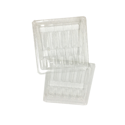 Clamshell Blister plástico 1 ml Ampola de inserción bandejas de embalaje de 100 mm de espesor