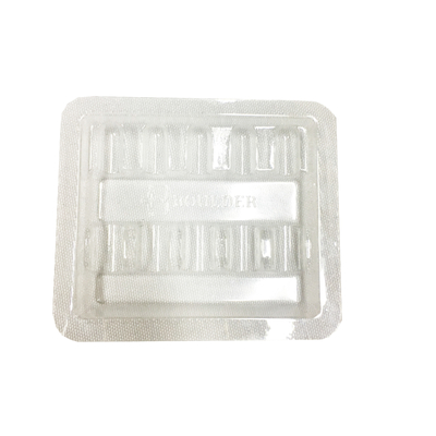 Clamshell Blister plástico 1 ml Ampola de inserción bandejas de embalaje de 100 mm de espesor