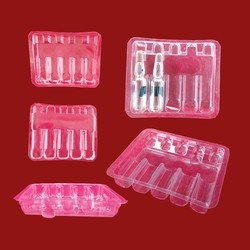 Clamshell Blister plástico 1 ml Ampola de inserción bandejas de embalaje de 100 mm de espesor