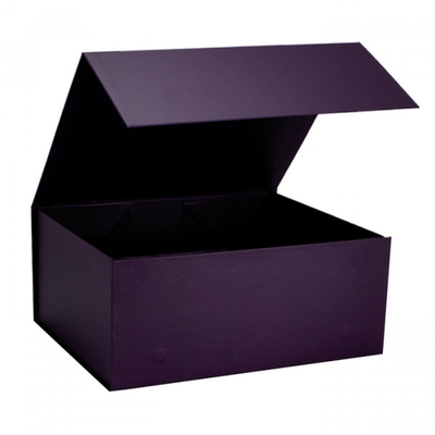 Caja de regalo magnética de forma cuadrada y larga hecha con papel