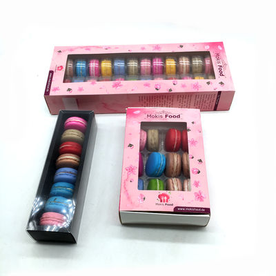 individual cavity macaron box compartment macaron container stackable macaron clamshell lock‑closure macaron box raised dome lid box