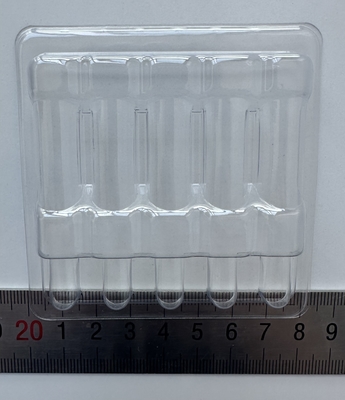 Envases para productos frágiles PET Envases para botellas de vidrio Envases fijos Envases para inyección de agua 1 ml 2 ml 5 ml 10 ml 5 paquetes