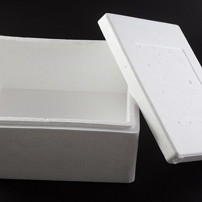 Suministro aislamiento térmico absorbente de choques caja de espuma de vino botella de vidrio caja de espuma de punto redondo