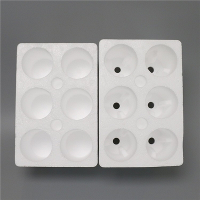 Envase de espuma sin molde de moldeo de Eps, absorbente de choques de espuma de moldeo, embalaje de botellas de caja de espuma de Paulilon