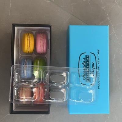 Caja de papel para embalaje de pasteles cuadrados Macaron Donut Mousse Postre horneado Papel de cartón blanco Caja de chocolate Macaron