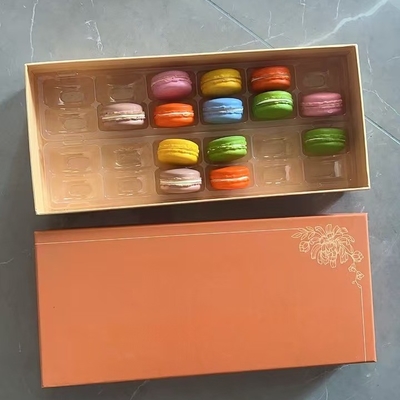 12 Embalaje de palets de plástico Embalaje de cajas transparentes de macarrones Embalaje de bandejas de macarrones Embalaje de combinación Personalización